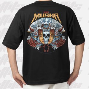 oversized tshirt – onna musha samurai warrior | d’outfits